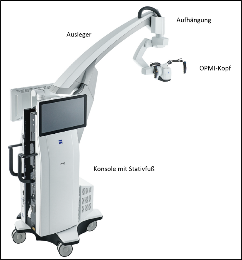 Abb.: Beispielhaft ein OPMI für die Neurochirurgie: KINEVO 900